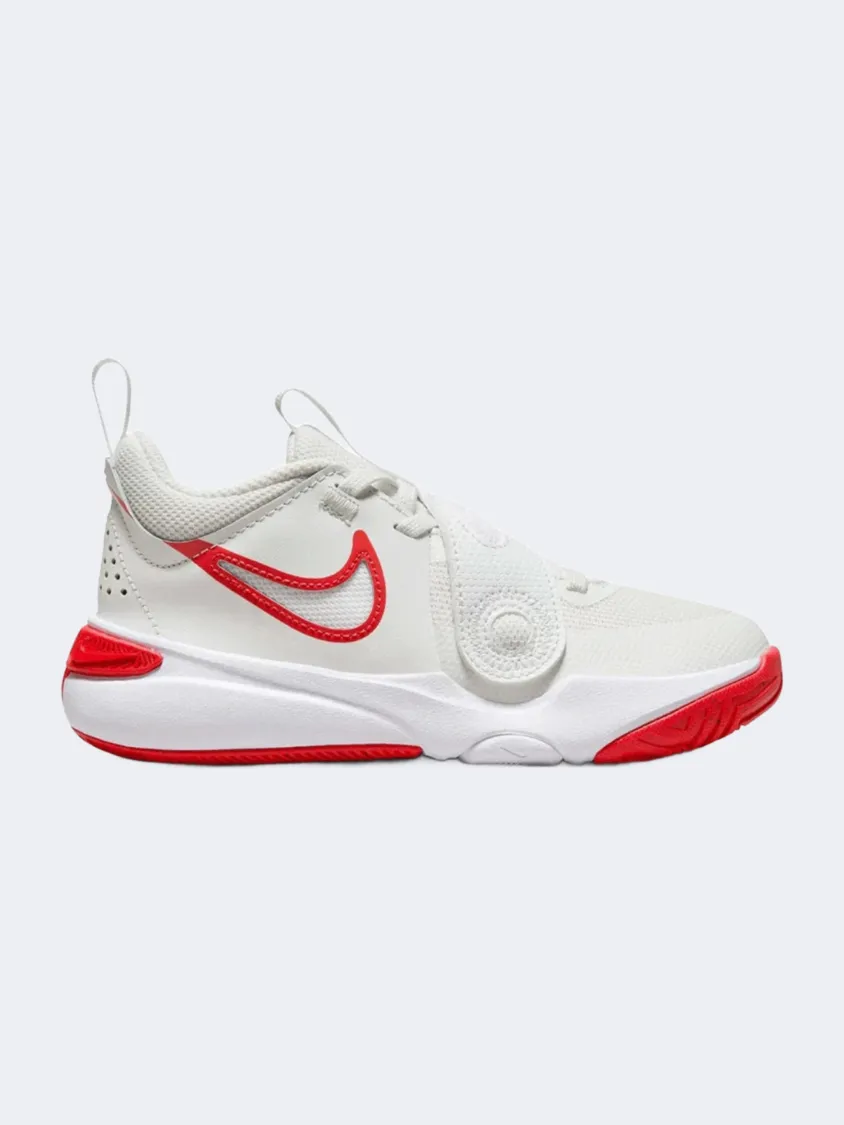 Viral Pop Wet Grip Nike Team Hustle D 11 Ps-Boys Basketball Shoes White