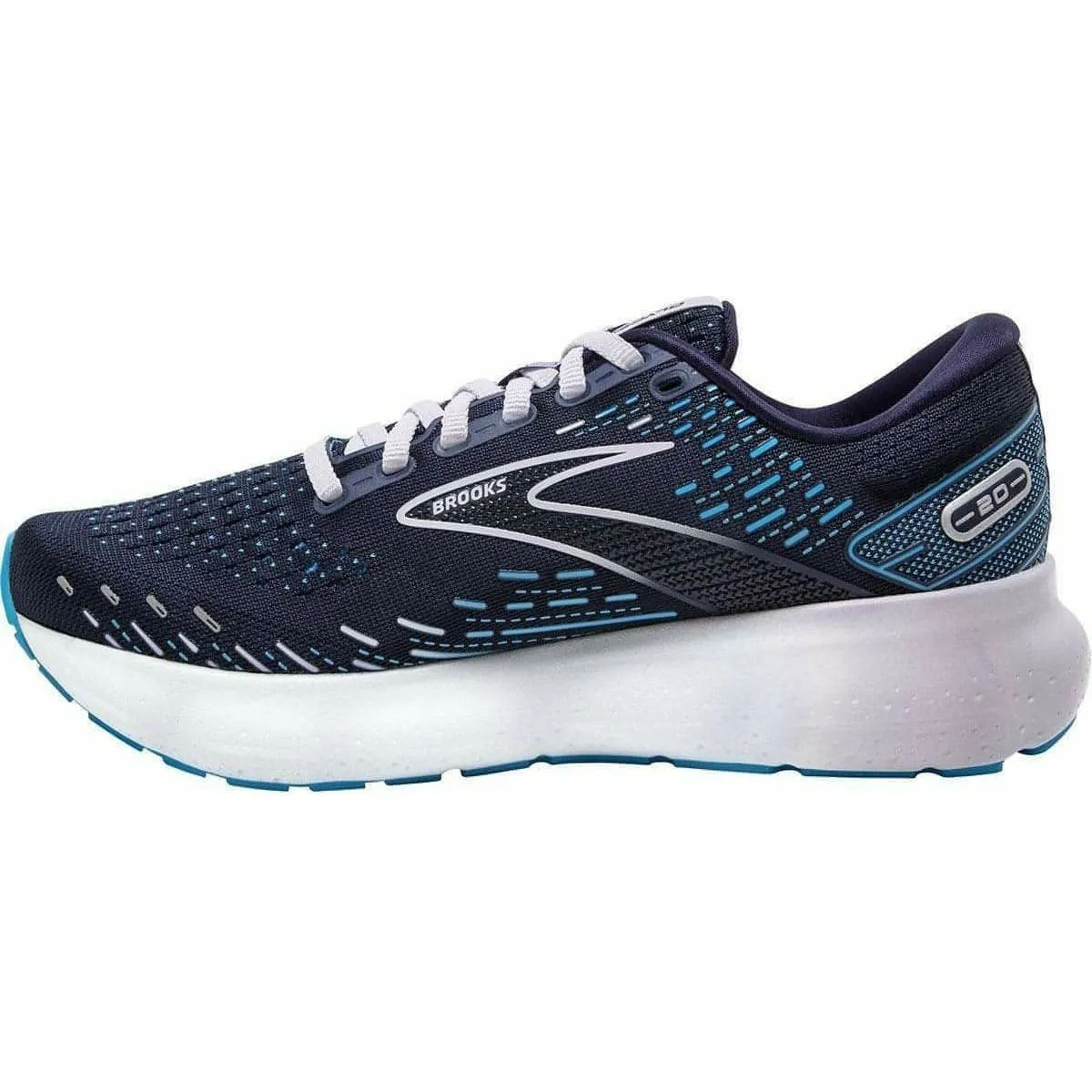Brooks Glycerin 20 Womens Running Shoes - Blue synthetic insole shoes