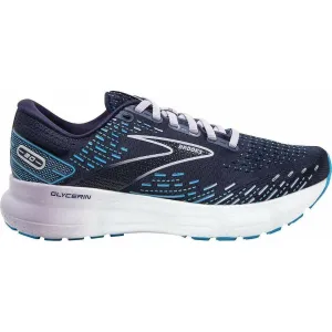 running in a movable bridge area shoes Brooks Glycerin 20 Womens Running Shoes - Blue