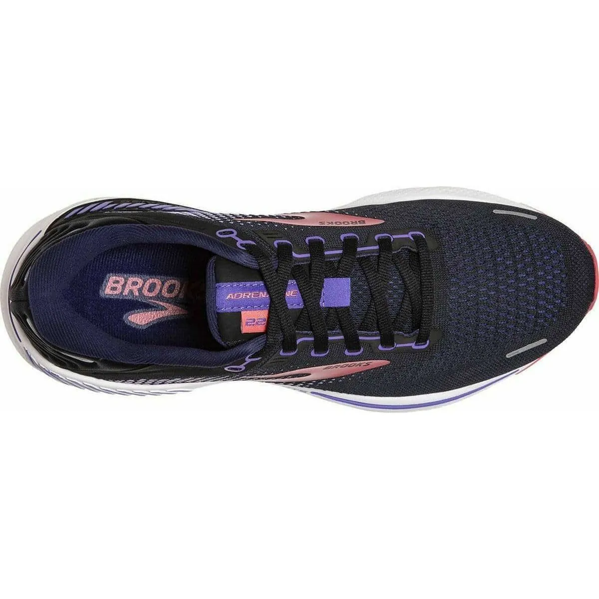 running in a canal area shoes Brooks Adrenaline GTS 22 WIDE FIT Womens Running Shoes - Black
