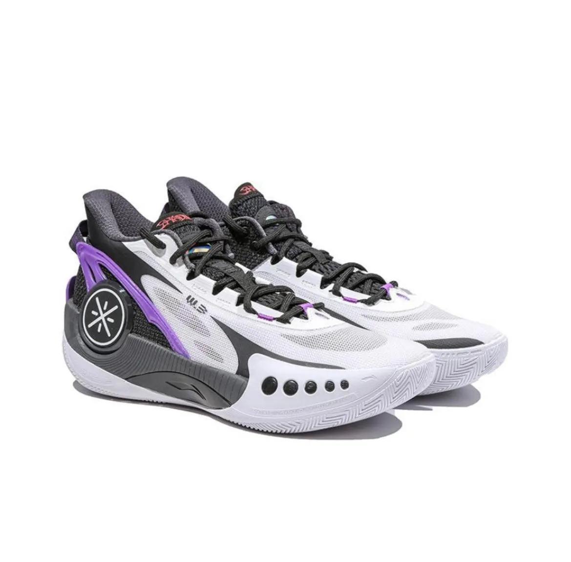 D'Angelo Russell x Li Ning Wade Shadow 3 TD - Purple Custom Fit Design Snug Fit Collar