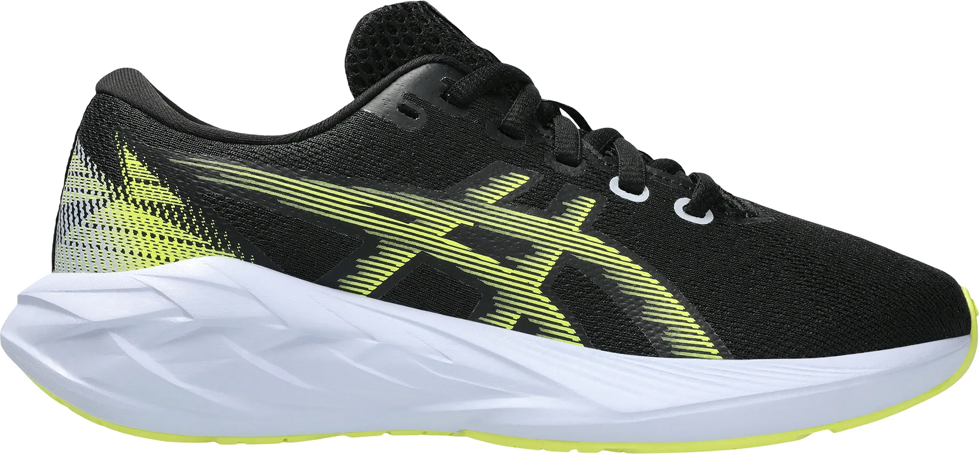Canvas heavy - duty upper shoes Asics NovaBlast 5 GS Junior Running Shoes - Black