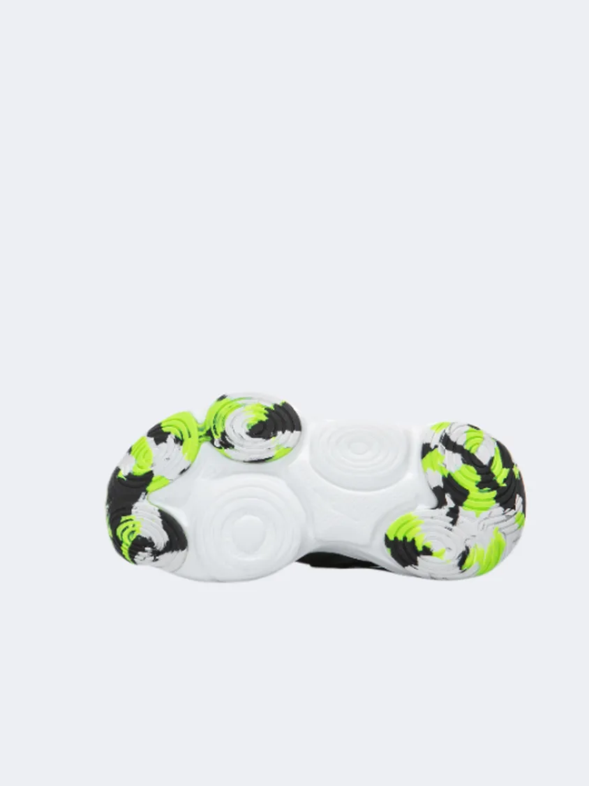 Durable Build Minimalist Fans Friction Free Inner Seams Erke Ps-Boys Basketball Shoes Black/Bright Green