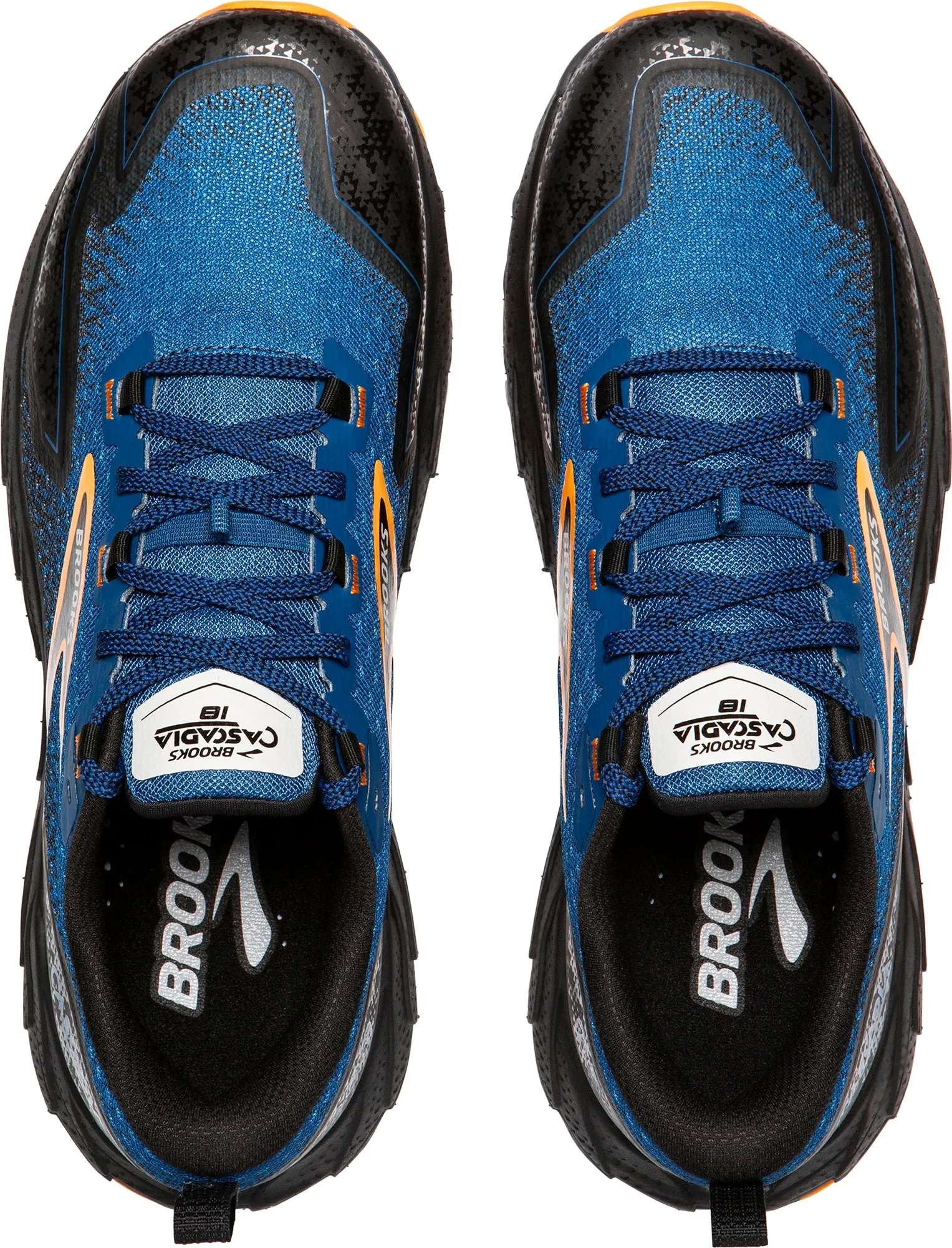Muddy running grip Brooks Cascadia 18 Mens Trail Running Shoes - Blue
