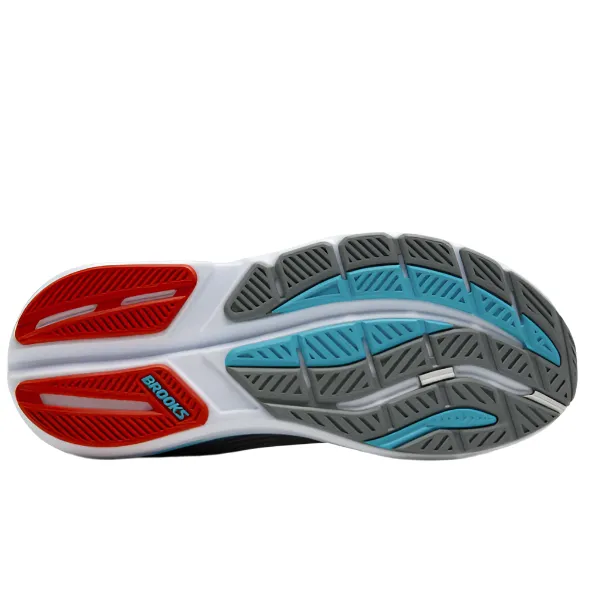 Ventilation Channels Design Brooks Men's Ghost Max 3 Running Shoes in Primer Grey/Antarctica/Red AW25