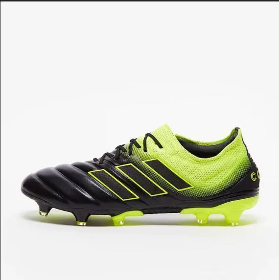 Adidas Copa 19.1 FG Soccer Cleats Shoes Black Yellow Green Junior Match