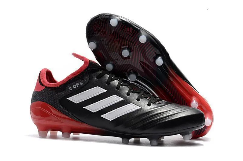 Adidas Copa 18.1 FG Soccer Cleats Black Red Ergonomic Shape