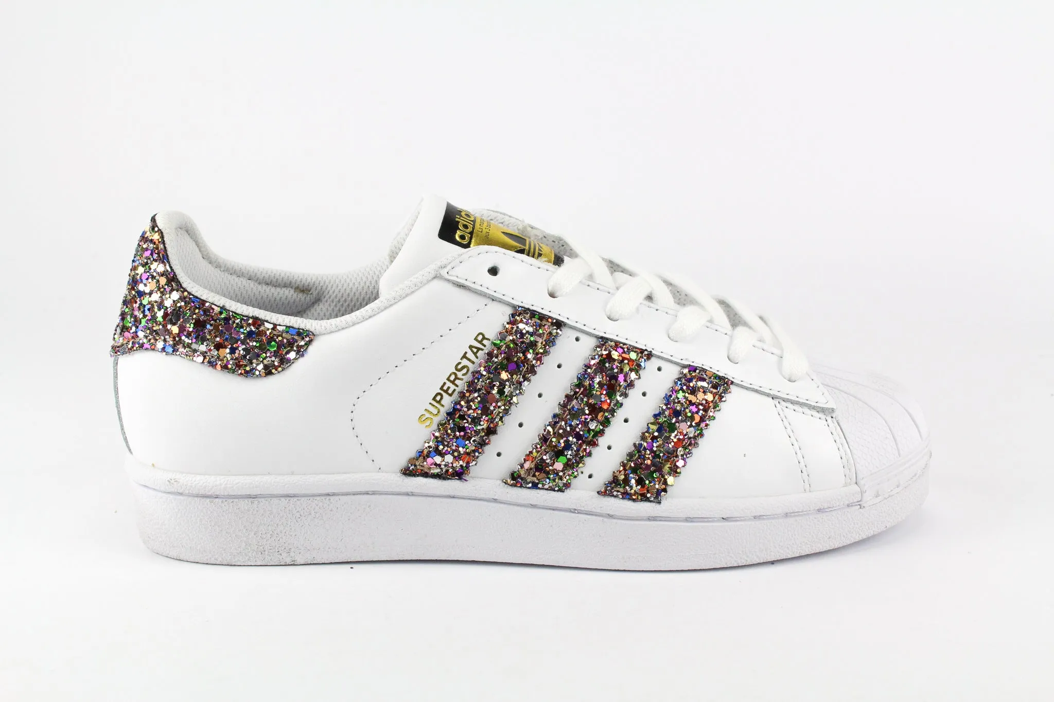 Cruise Walk Evening Stroll Adidas Superstar Multicolor Glitter