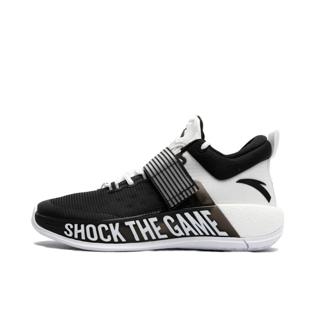 Neutral Stability Frame Anta Shock Sweep 4 Wear-resistant Breathable Basketball Shoes - Black/White