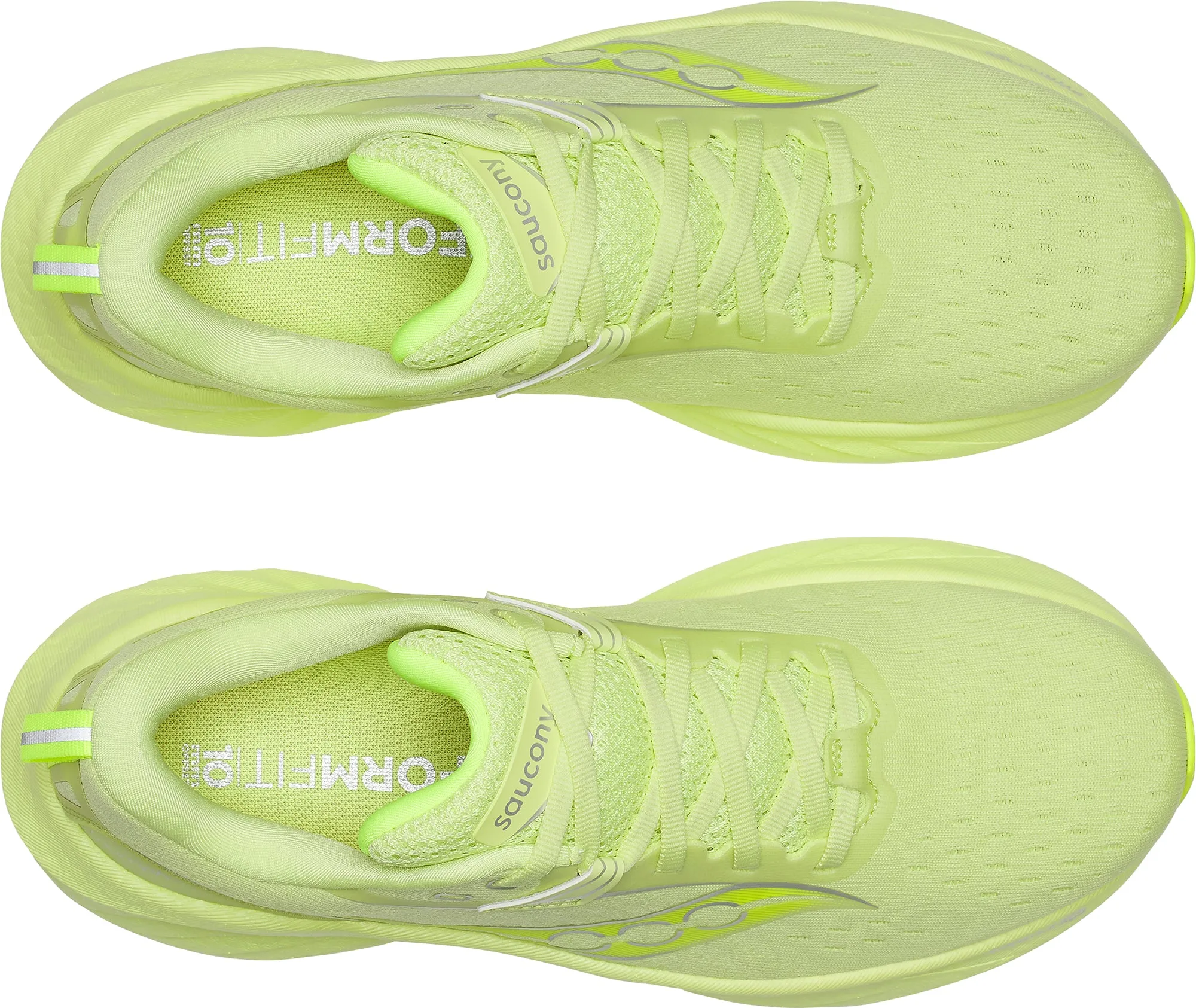 Saucony Triumph 22 Womens Running Shoes - Yellow Asymmetric Lace Design