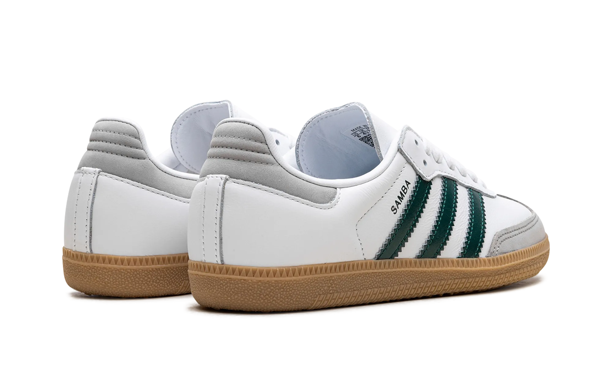 Samba OG WMNS "White Collegiate Green Gum" Subtle Detail