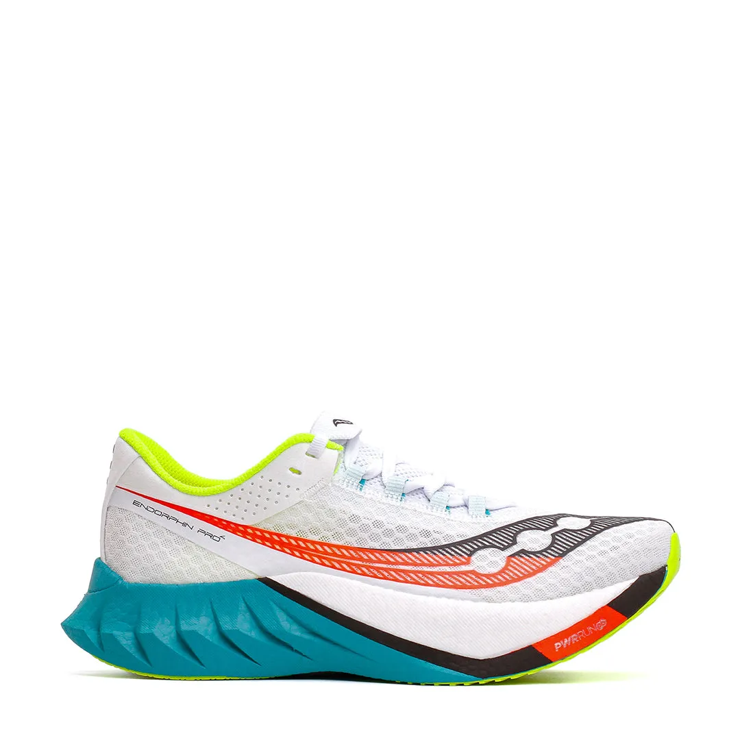 Saucony Men Endorphin Pro 4 White Mutant S20939-97 afternoon running shoes anti - static