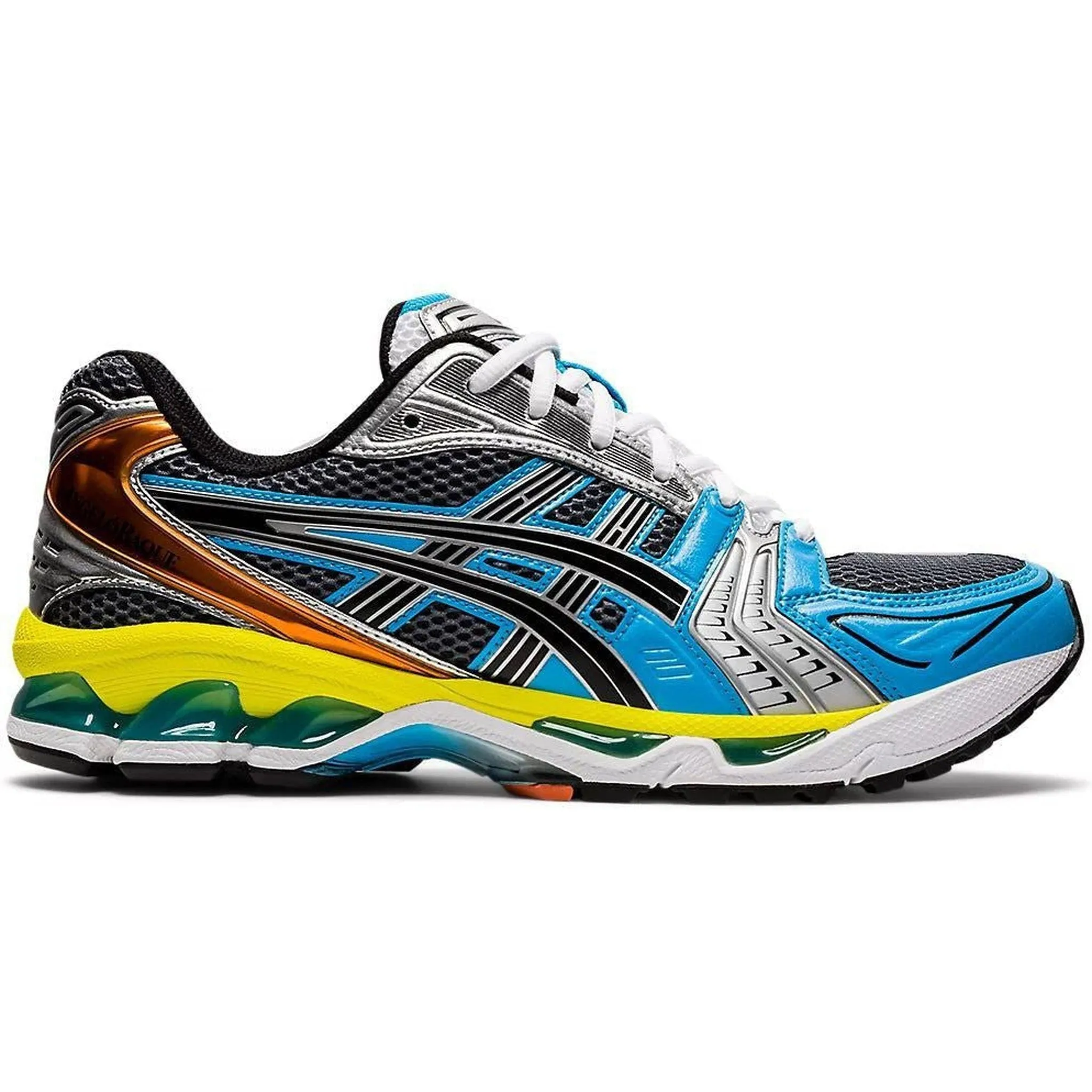 Dynamic Impact Zones pre - made running shoes ASICS Gel-Kayano 14 Angelo Baque Rebirth Of Cool