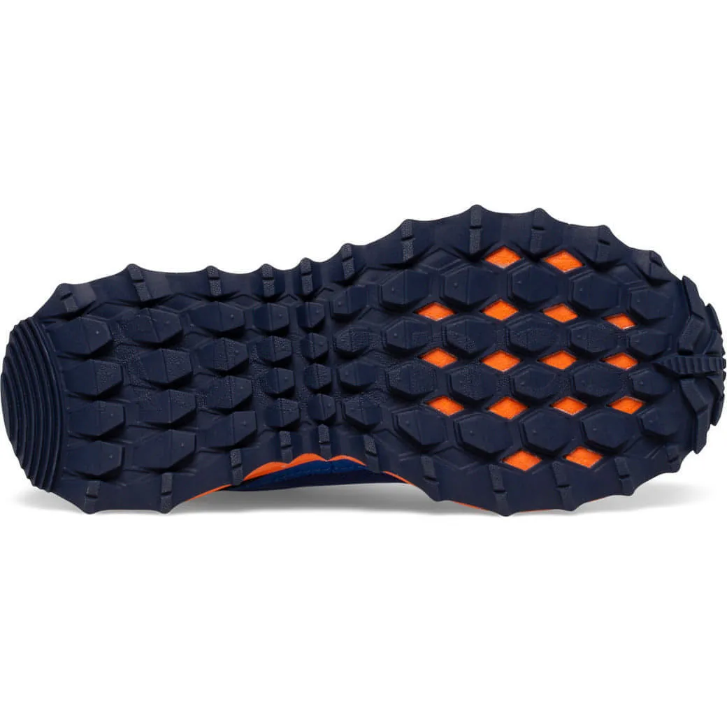 Multiple Sizes early - morning Saucony Peregrine 12 Shield Junior Trail Running Shoes - Navy
