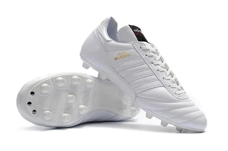 Adidas Copa Mundial FG Germany Soccer Cleats Shoes White Orange Anti-Clog