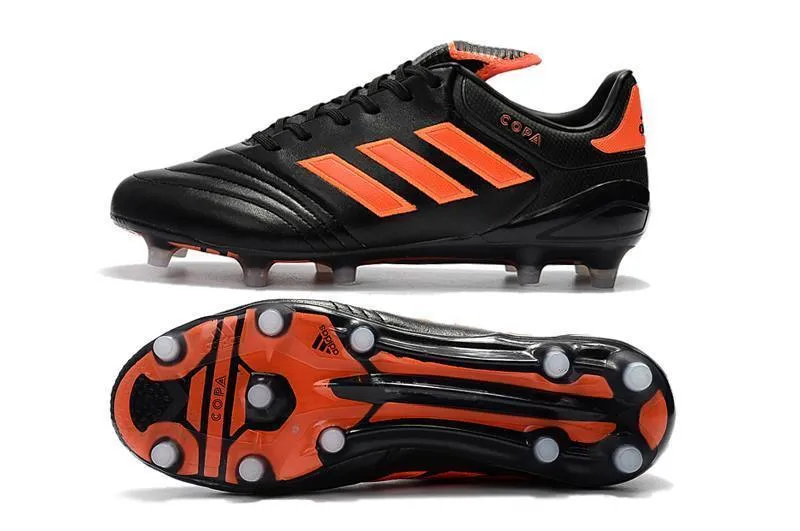 Adidas Copa 17.1 FG Soccer Cleats Shoes Black Orange Touch Precision