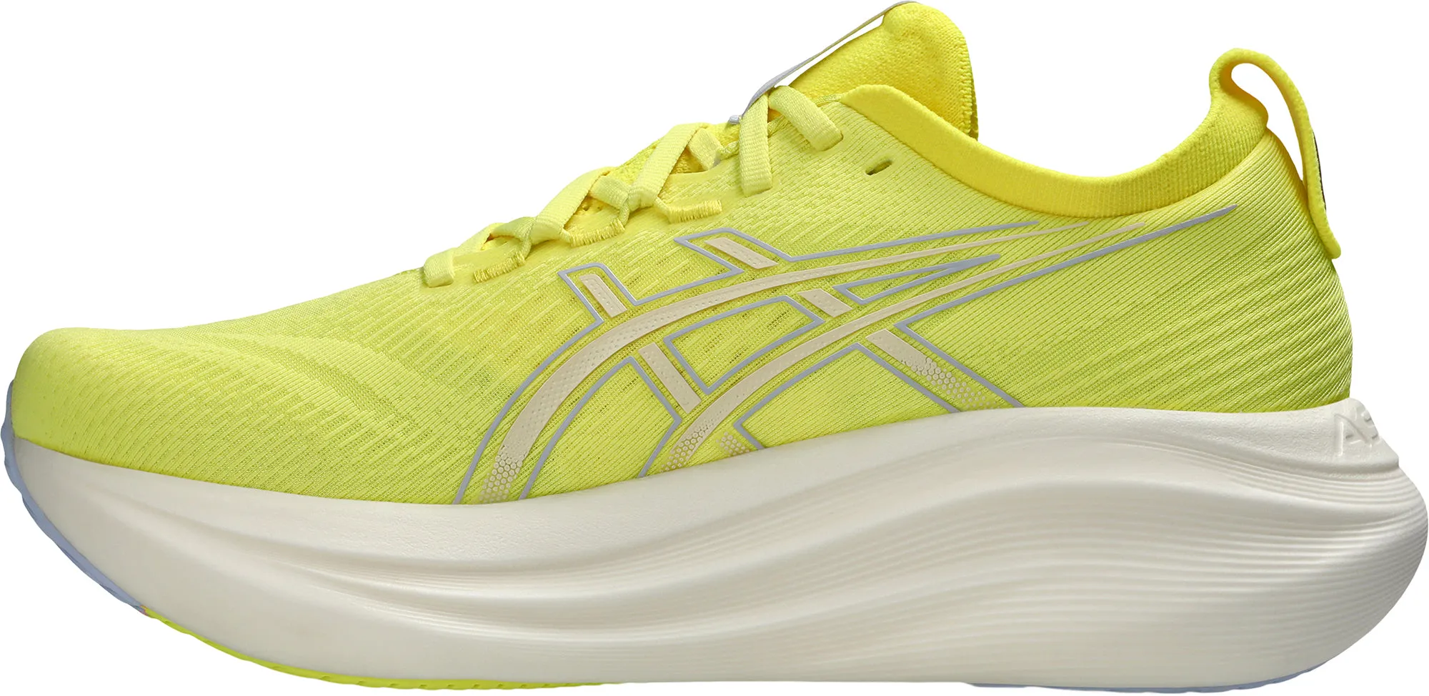 Asics Gel Nimbus 27 Mens Running Shoes - Yellow Anatomical Lace Guides