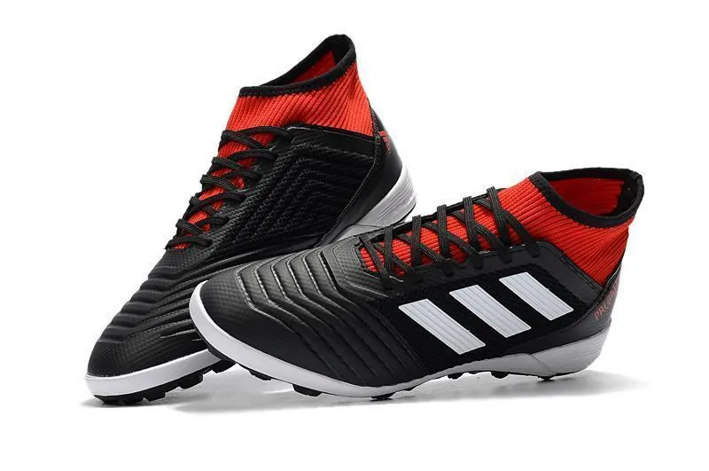 Street Move New Adidas Predator TF Primeknit Soccer Cleats Shoes Black White Red