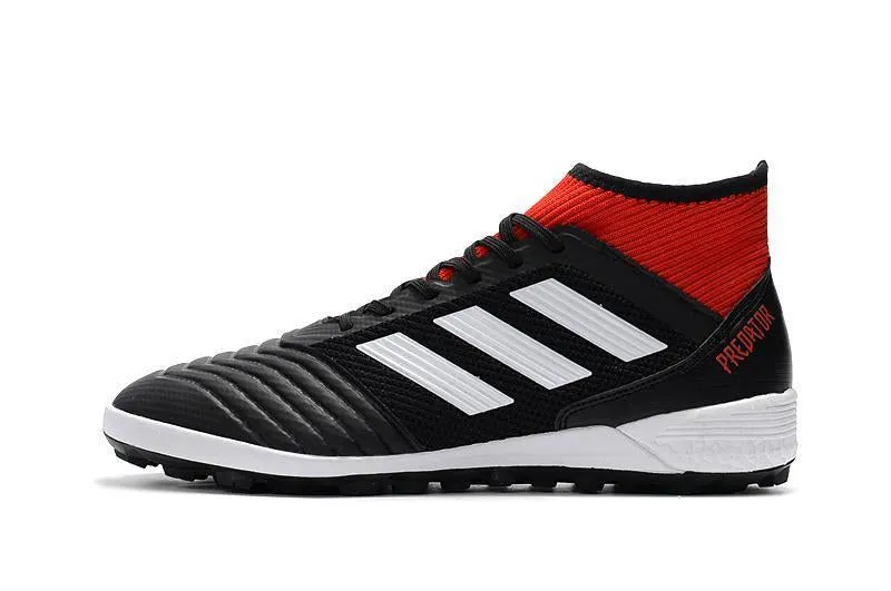 Quick Movement New Adidas Predator TF Primeknit Soccer Cleats Shoes Black White Red
