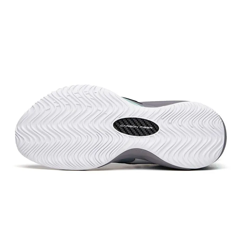 Anta Men's Shock The Game 5.0 Crazy Tide 3.0 High Basketball Shoes Black/Gray Hyper Elastic Cushion Spring Loaded Cushioning
