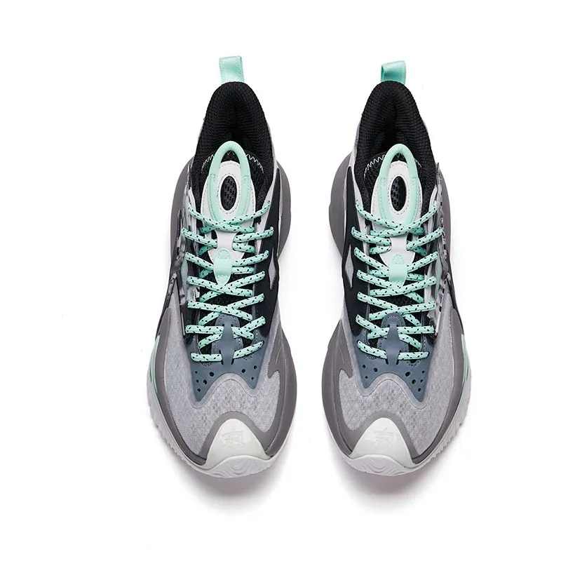 Speed Performance Anta Men's Shock The Game 5.0 Crazy Tide 3.0 High Basketball Shoes Black/Gray