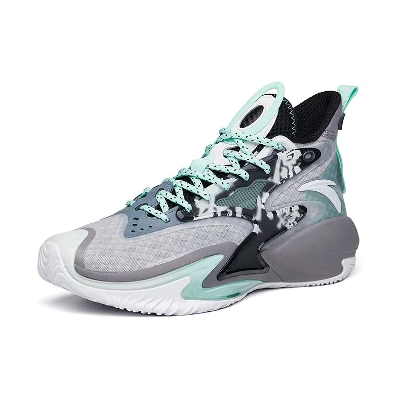 Multi Game Utility Anta Men's Shock The Game 5.0 Crazy Tide 3.0 High Basketball Shoes Black/Gray