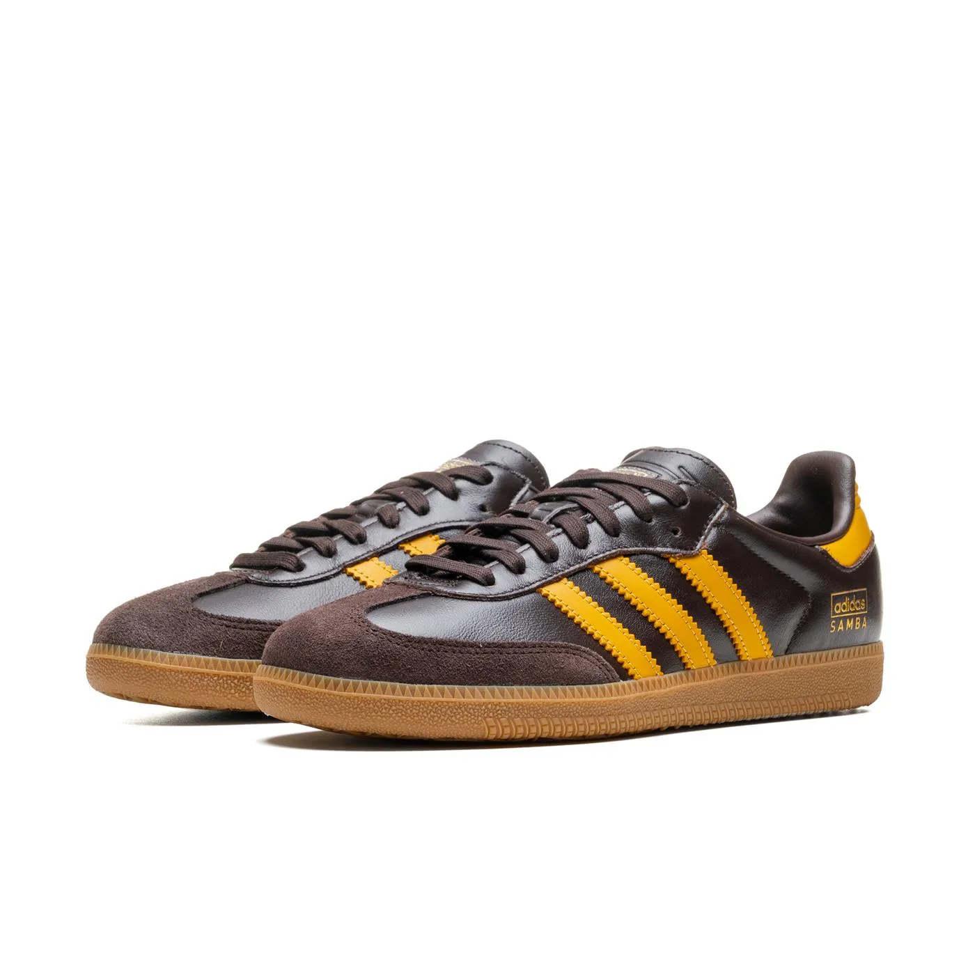 Stay Light Adidas Originals Samba OG Dark Brown/Preloved Yellow/Gum