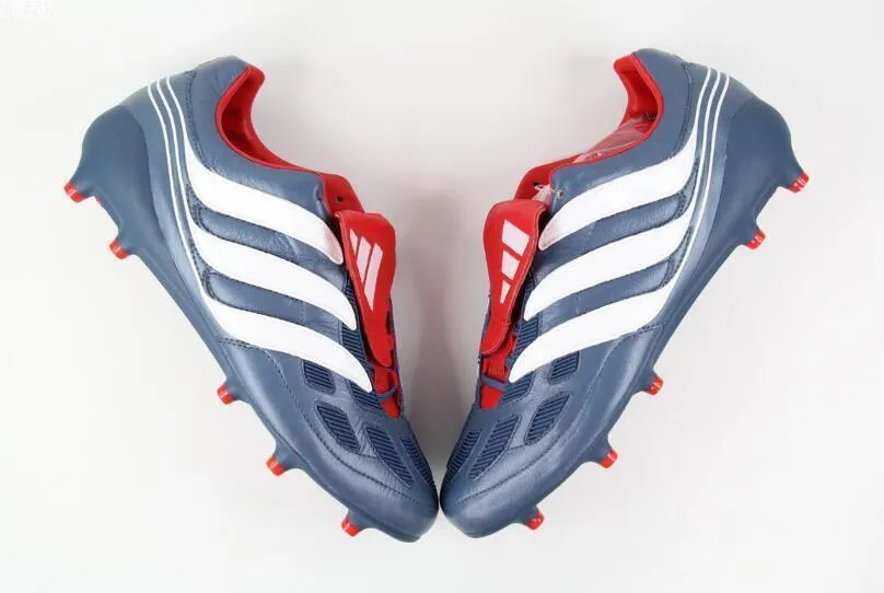 New Adidas Predator Precision FG Soccer Cleats Shoes Blue Red White Secure Base