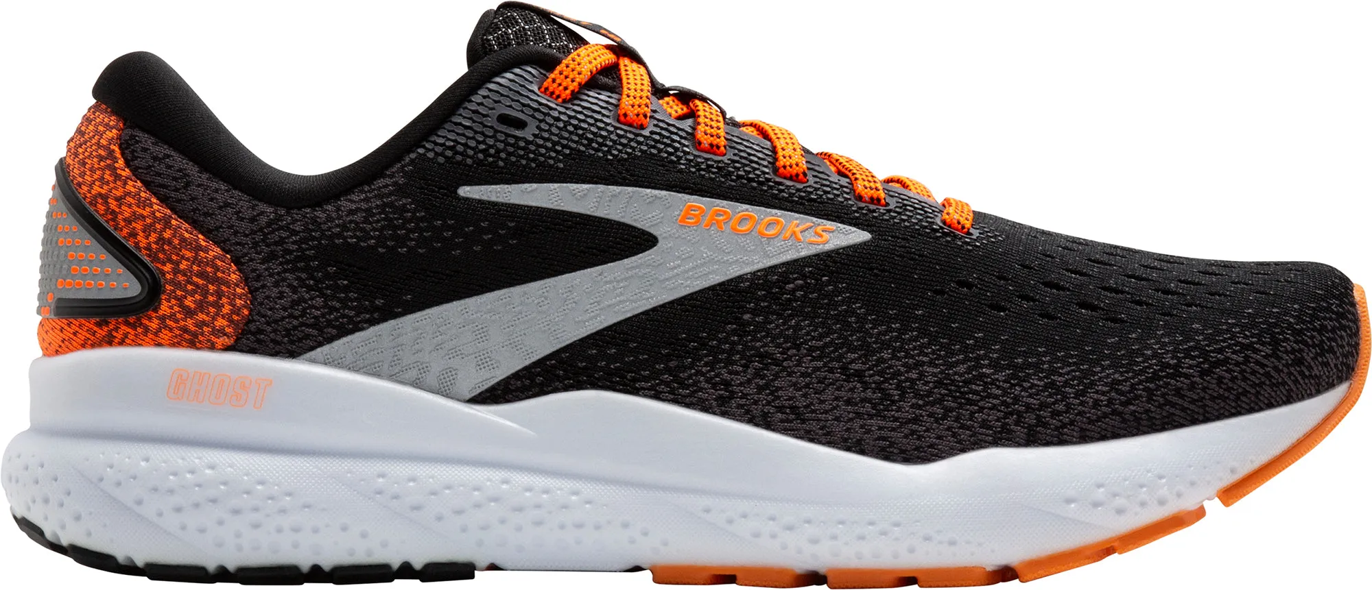 Brooks Ghost 16 Womens Running Shoes - Black Orthopedic Footbed Option dry - climate shoes