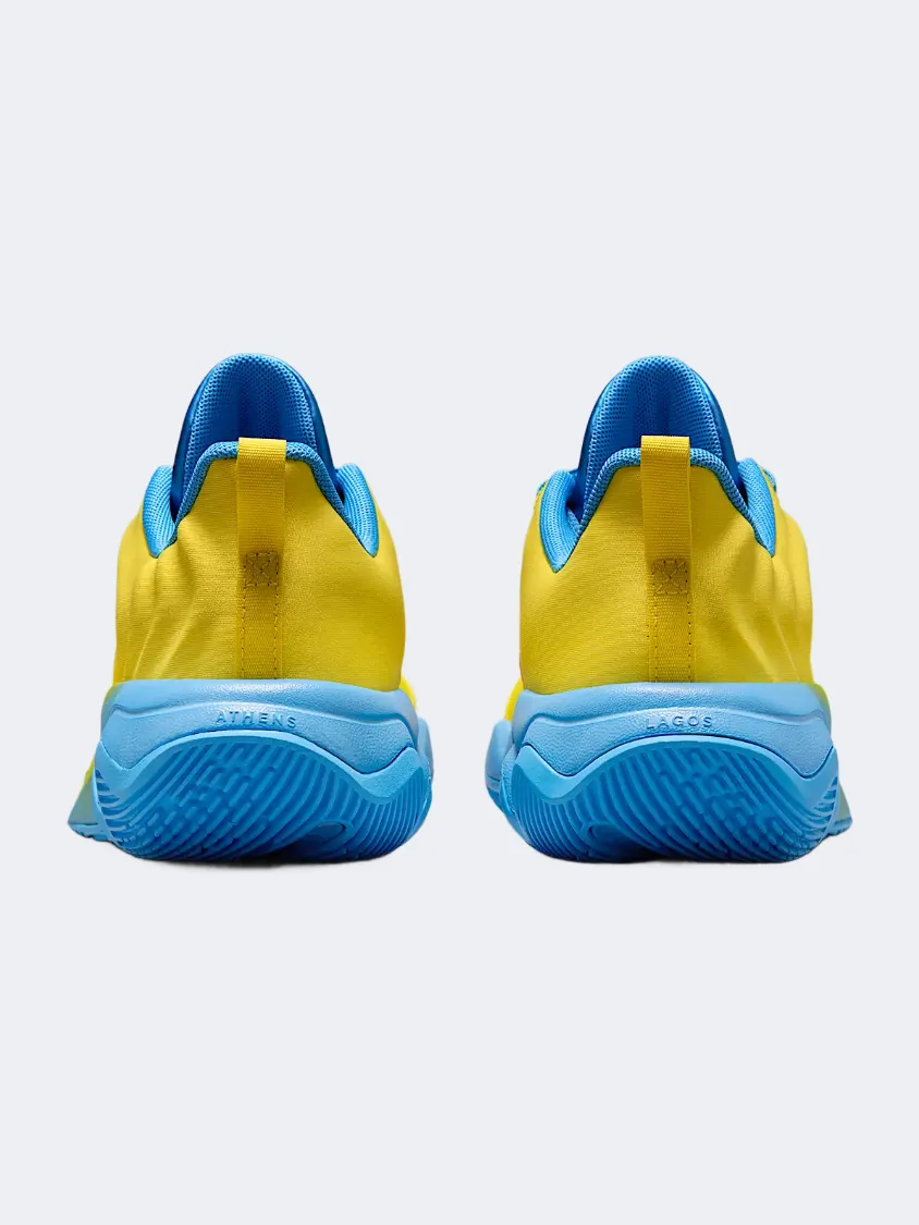 Nike Giannis Immortality Gs Boys Basketball Shoes Yellow/Blue Soft Move Early Jog