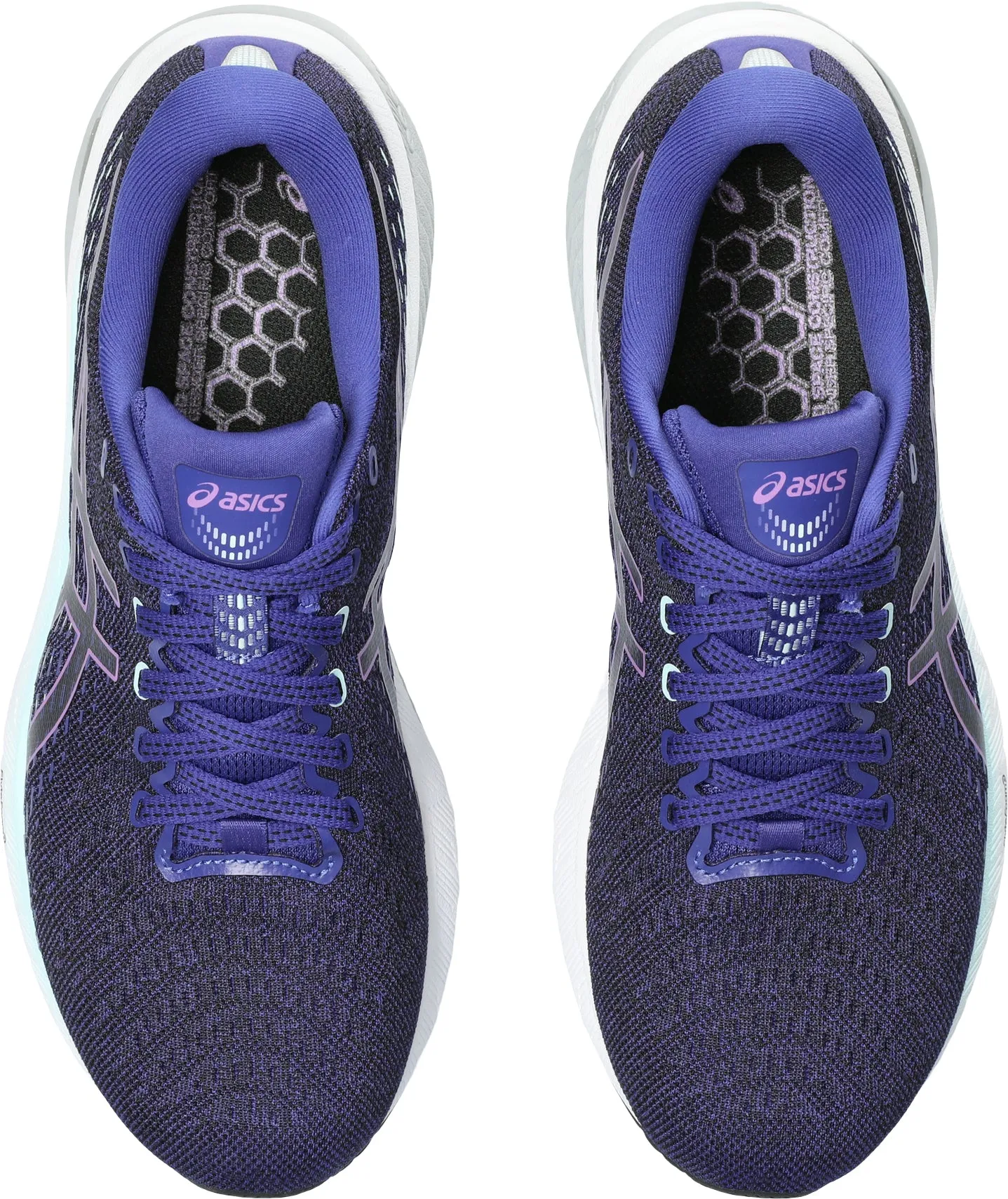 Asics Gel Pursue 8 Womens Running Shoes - Blue Ergonomic Toe Box nature - themed running wear