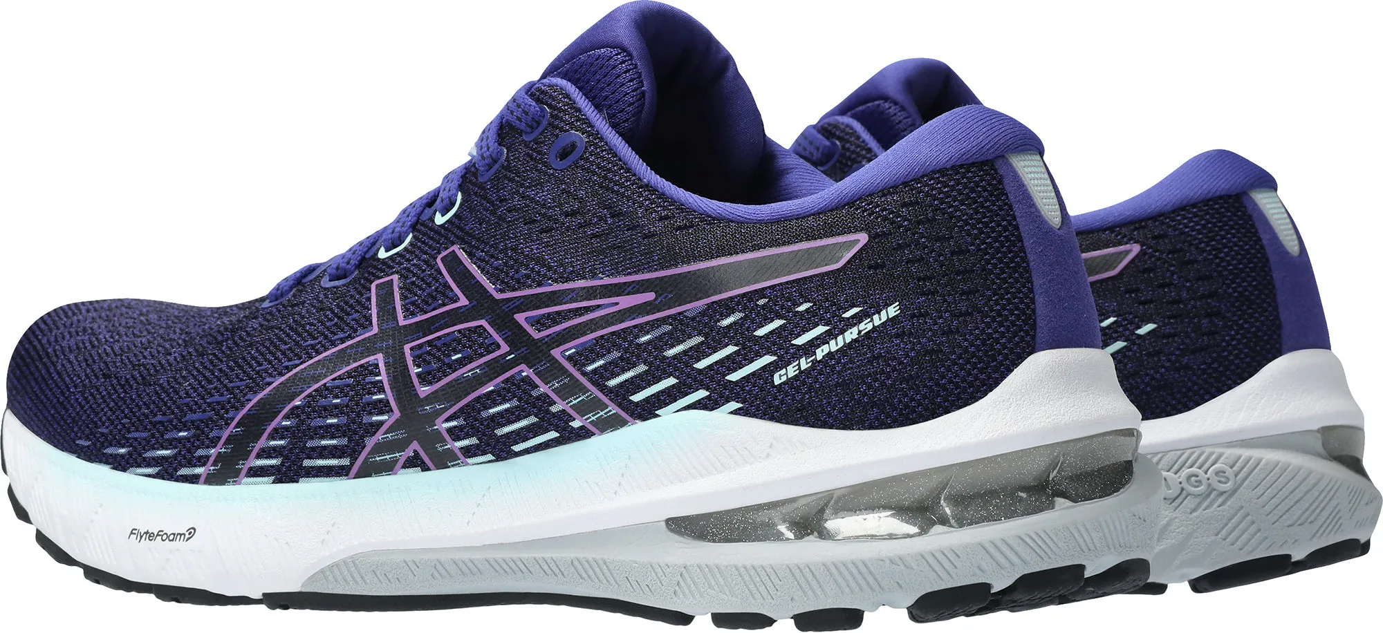Asics Gel Pursue 8 Womens Running Shoes - Blue lightweight insole shoes
