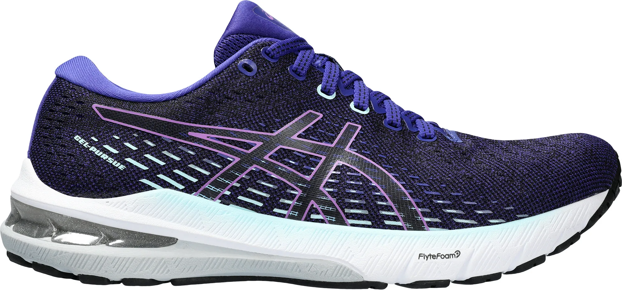 seniors' fitness shoes Tear Resistant Lace Holes Asics Gel Pursue 8 Womens Running Shoes - Blue