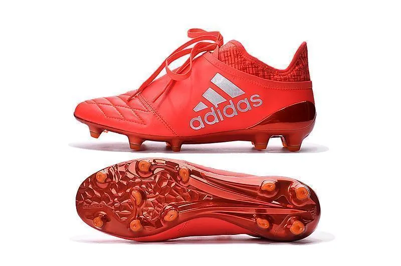 Pace Boost Padded Tongue Adidas X 16  Purechaos FG Soccer Cleats Ground Red Silver