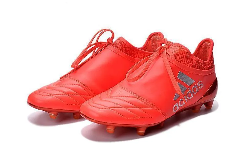 Adidas X 16  Purechaos FG Soccer Cleats Ground Red Silver Pro Support Win Mode