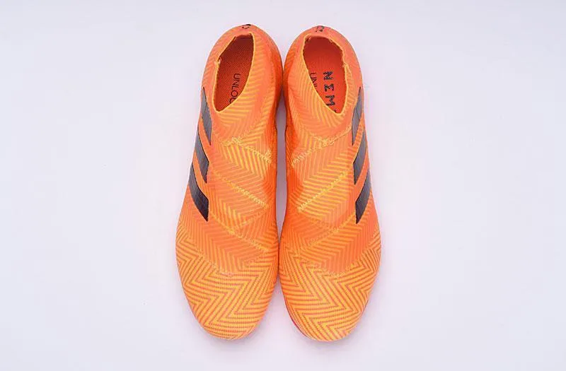 Light frame New Adidas Nemeziz 18  FG Soccer Cleats Shoes Orange Black