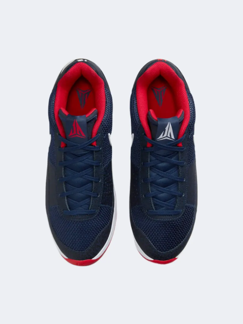 Nike Ja Murant 1 Men Basketball Shoes Navy/Red/White photo shoot