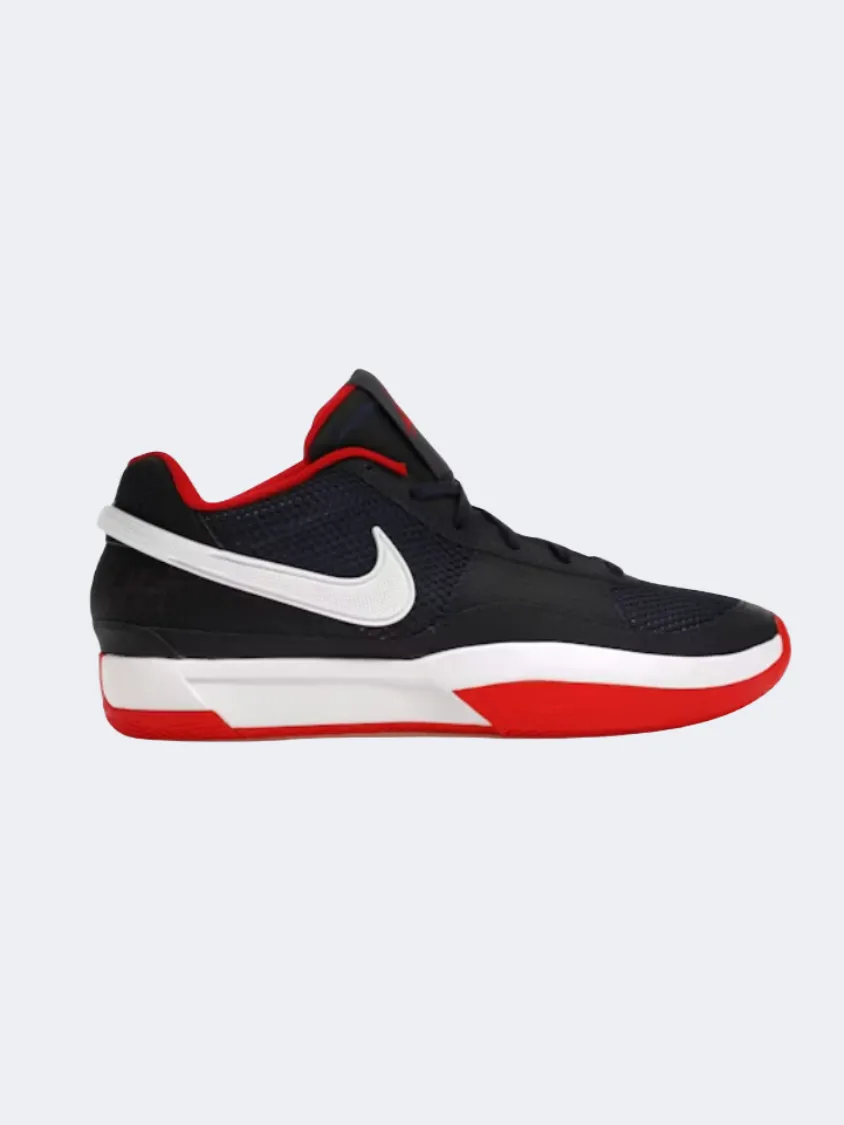 Cushioned Base Work Commute Nike Ja Murant 1 Men Basketball Shoes Navy/Red/White