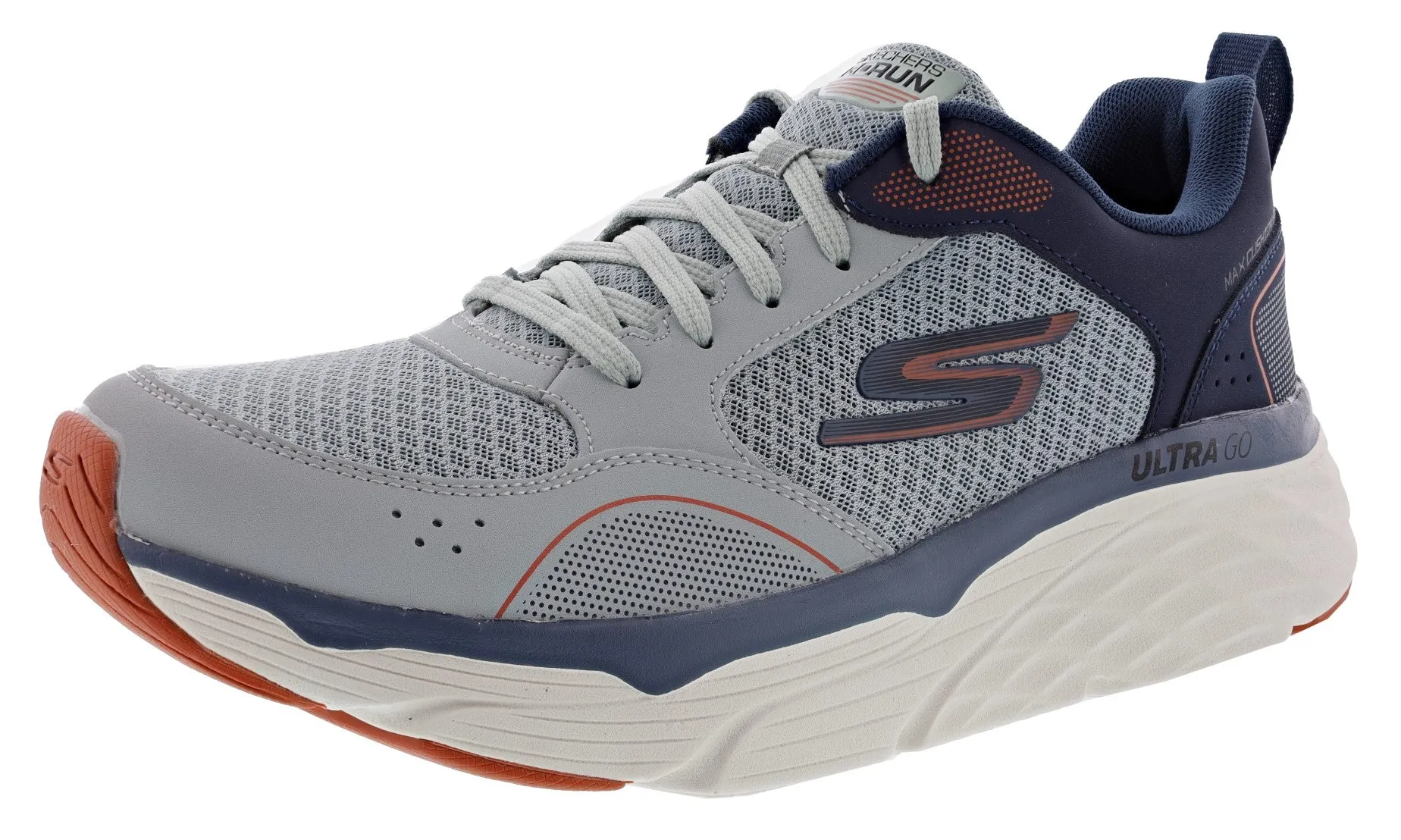 Anti Odor Technology Skechers Men's Max Cushioning Elite Rivalry Comfort Running Shoes