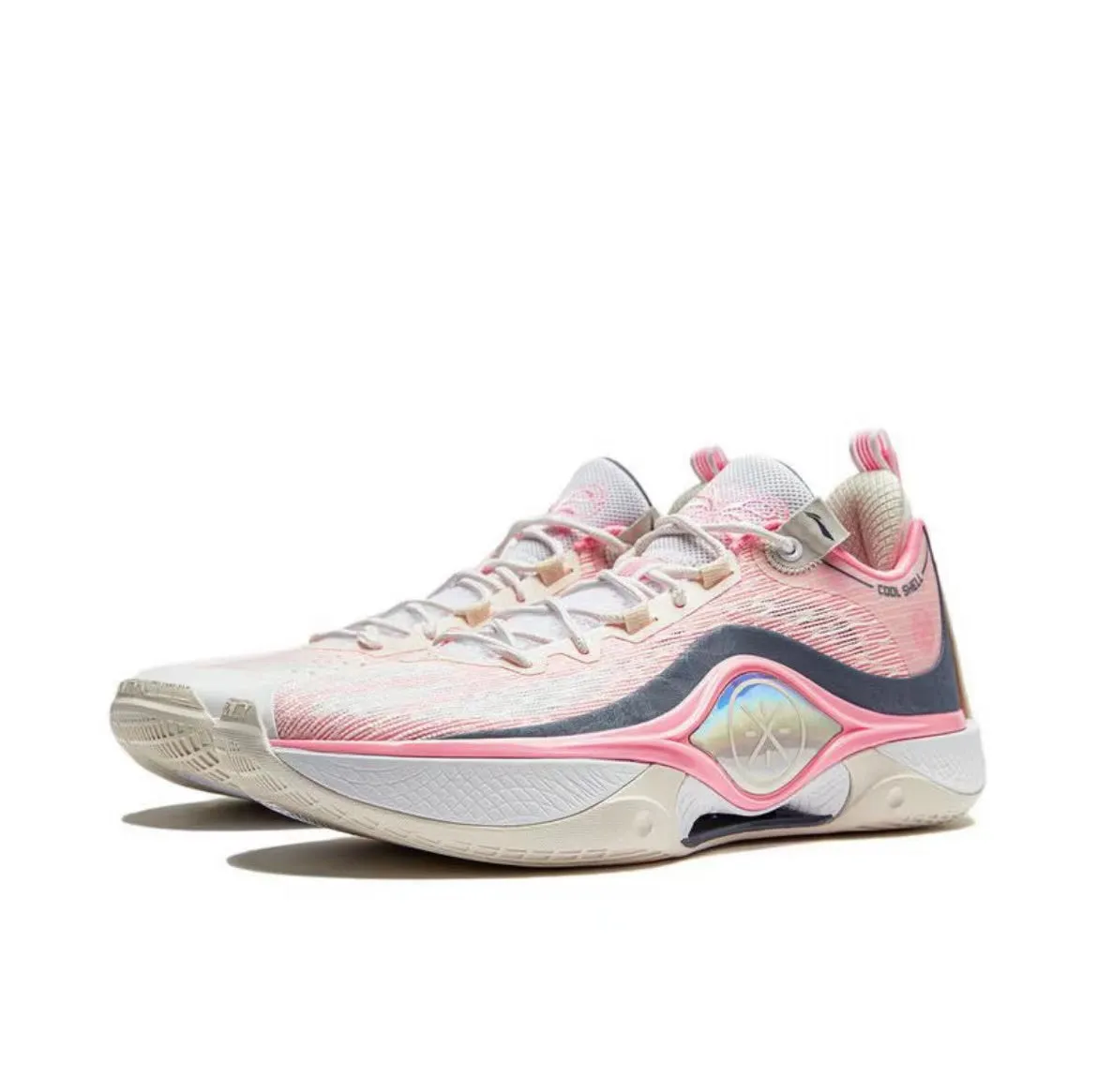 Torsional Stability Frame Thermal regulation D'Angelo Russell x Li Ning Wade Shadow 5V2 - White/Pink