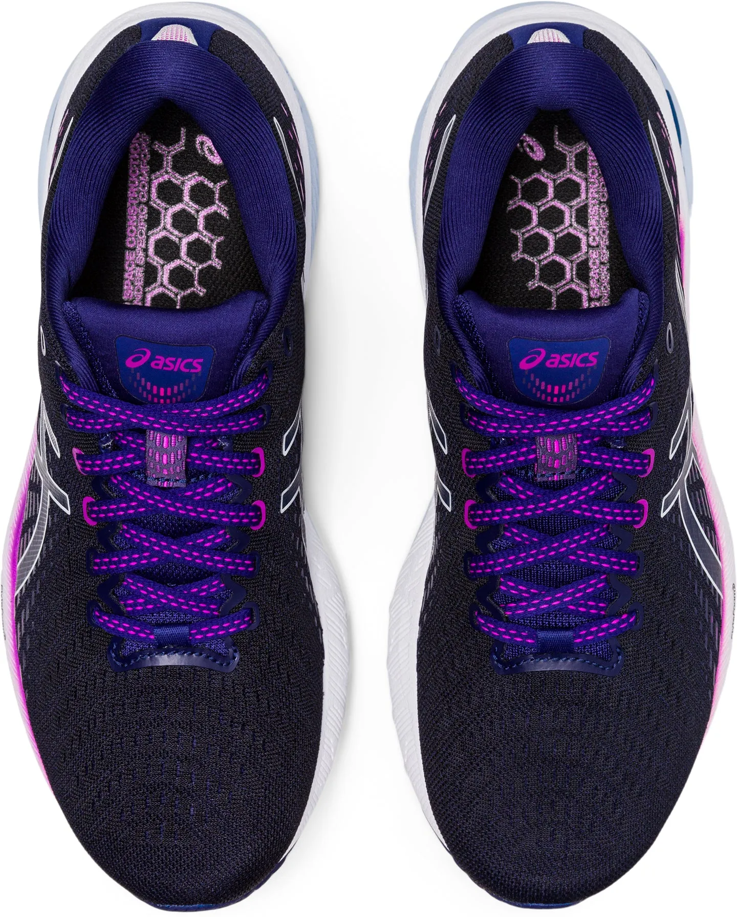 Asics Gel Pursue 8 Womens Running Shoes - Blue knee - high running wear Sunny Days