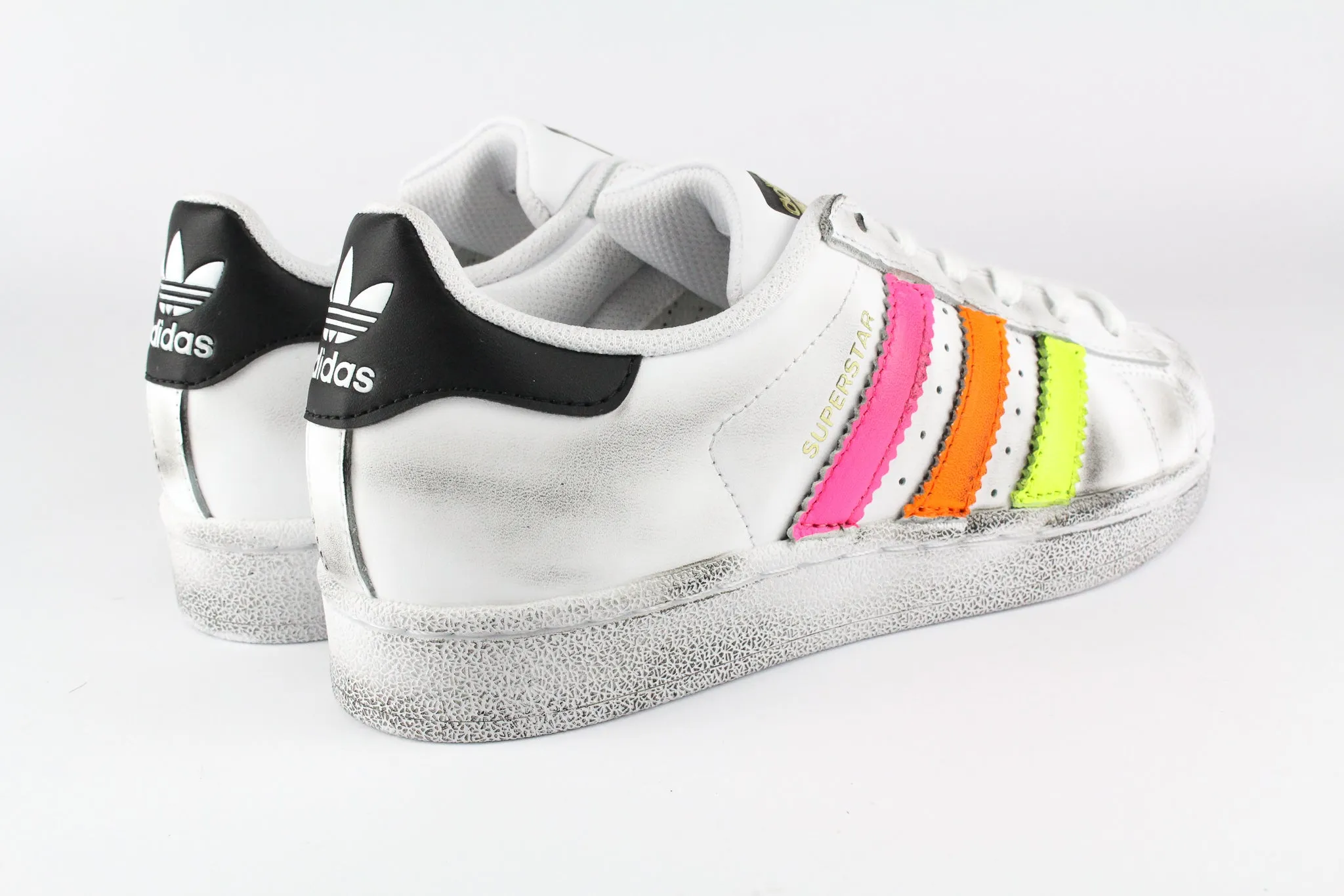 Easy Clean Material Adaptive Lacing Mechanism Adidas Superstar Multi Fluo
