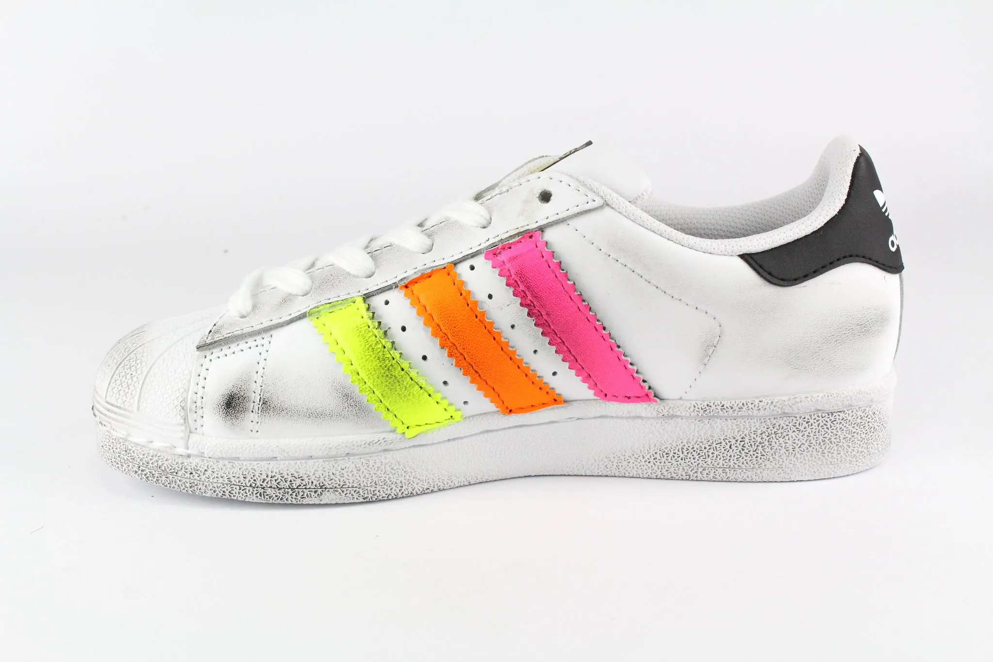 Soft Flex Midsole Quick Lace Mechanism Adidas Superstar Multi Fluo