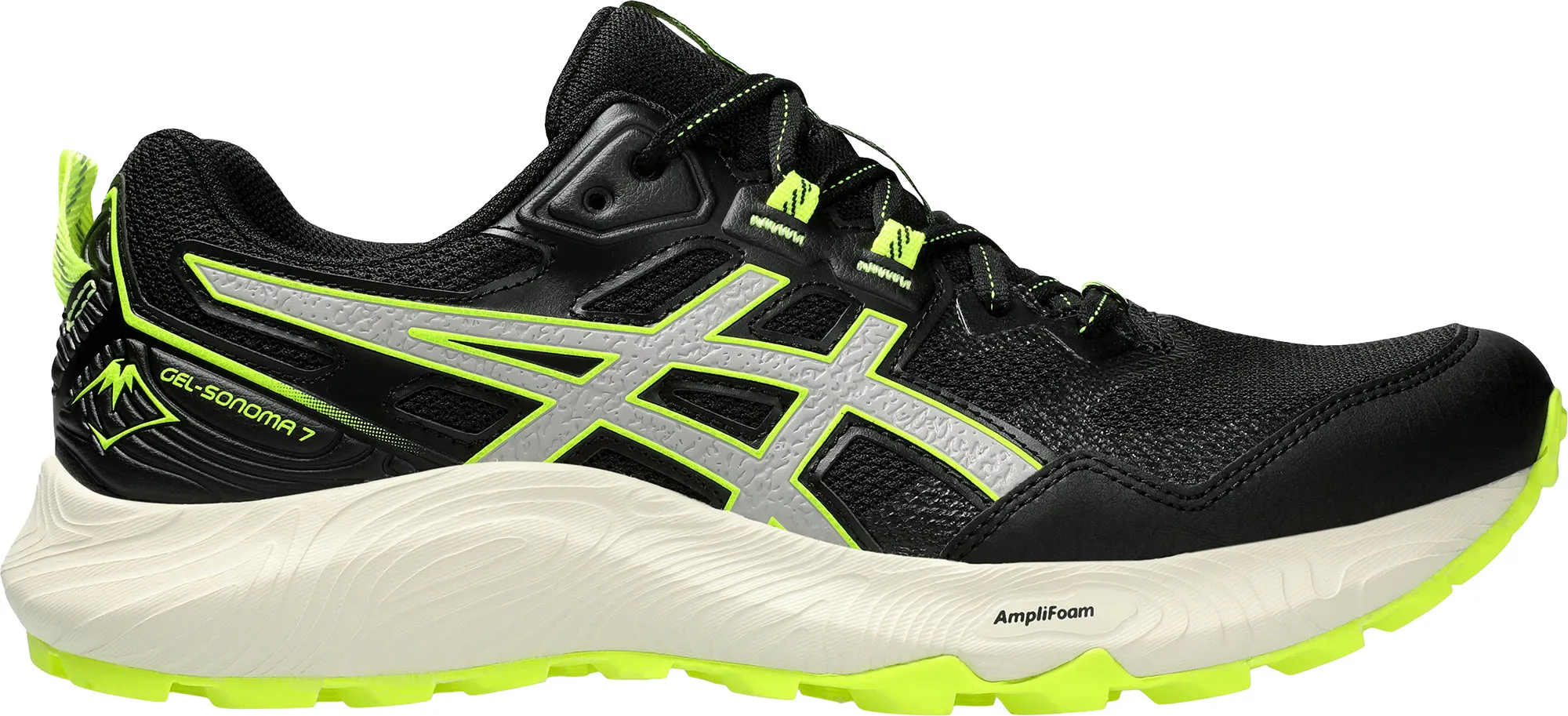 Asics Gel Sonoma 7 Mens Trail Running Shoes - Black padded tongue shoes