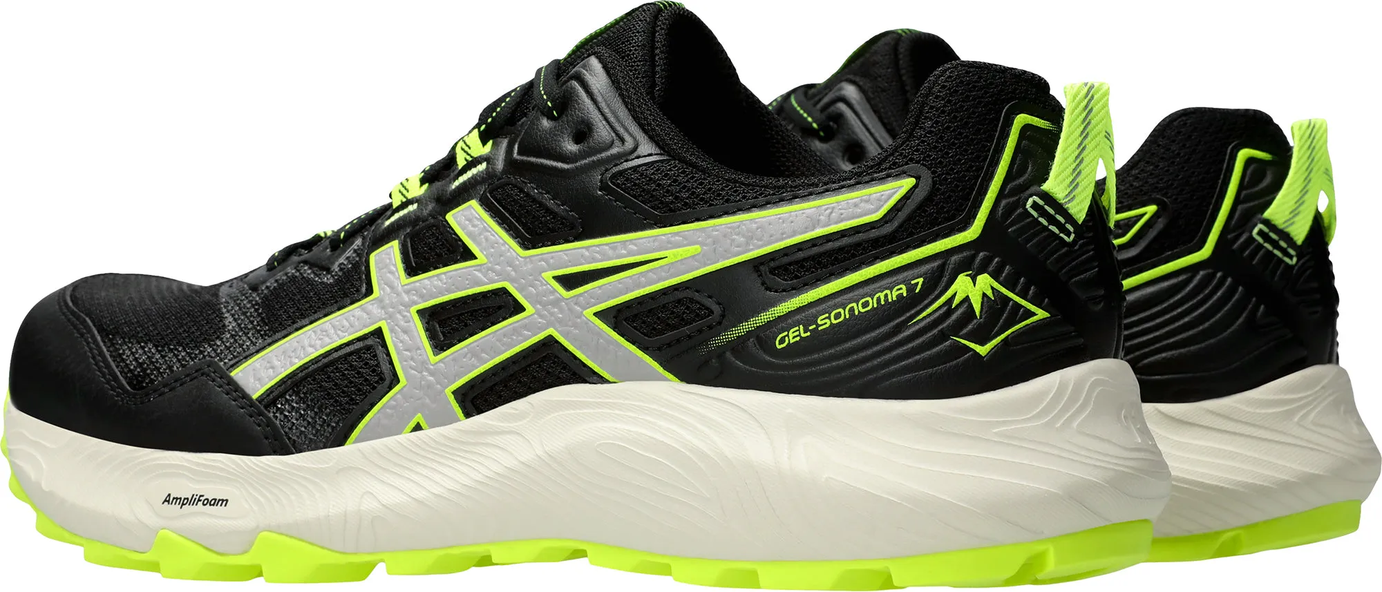 Asics Gel Sonoma 7 Mens Trail Running Shoes - Black Air Cushion orthotic - friendly - design - compatibility shoes