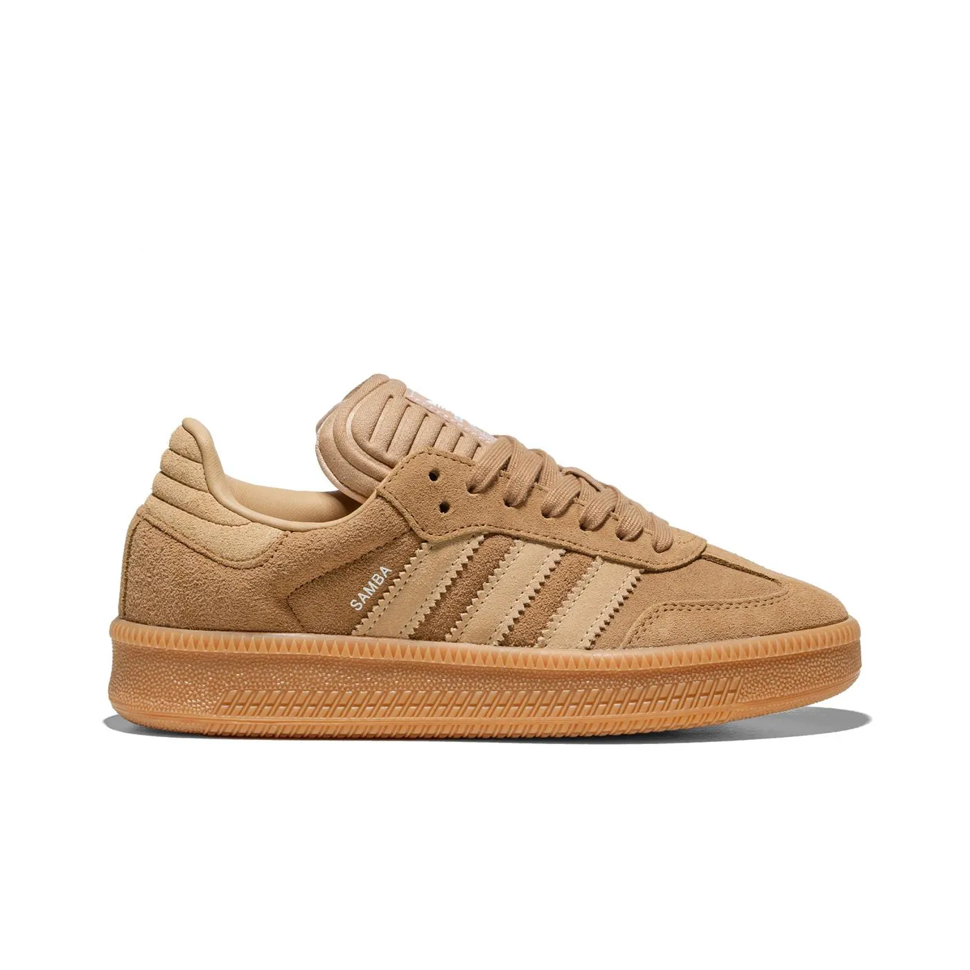 Slip Resistant Tread Breathable Insoles Adidas Originals Samba XLG J Cardboard/Magic Beige/Gum