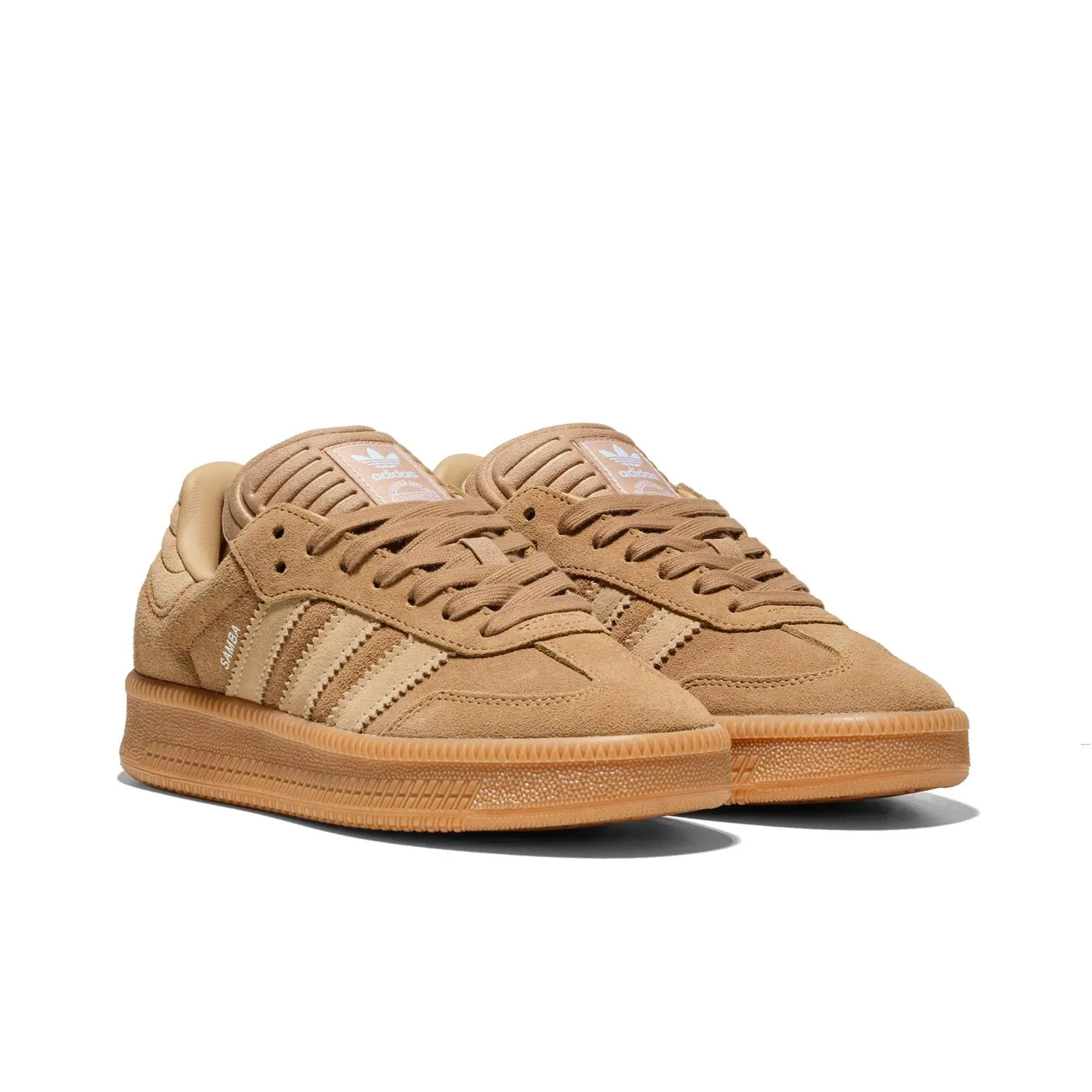 Comfortable Arch Support Premium Leather Adidas Originals Samba XLG J Cardboard/Magic Beige/Gum