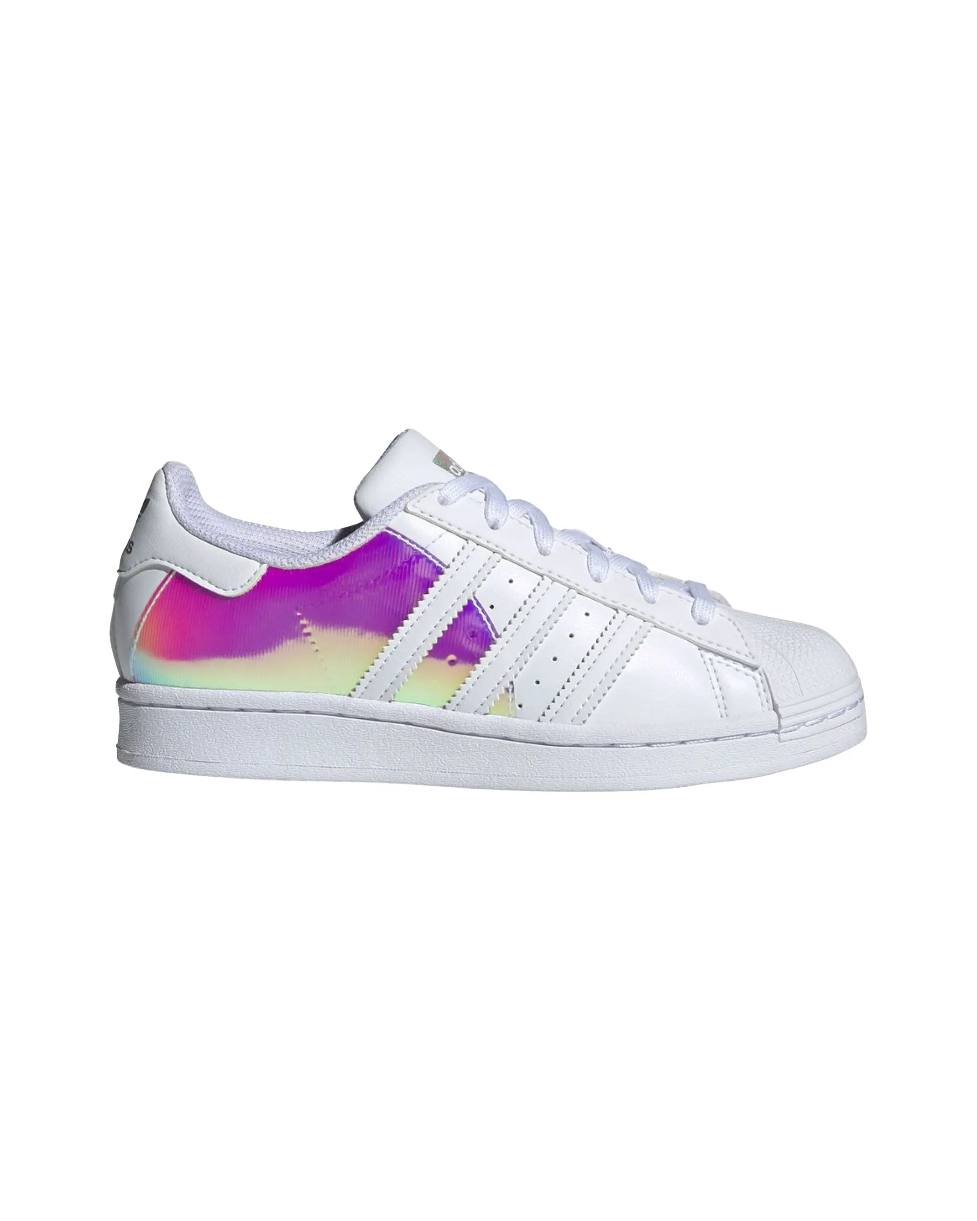 Step Right forest hike Adidas Superstar J White Glitter