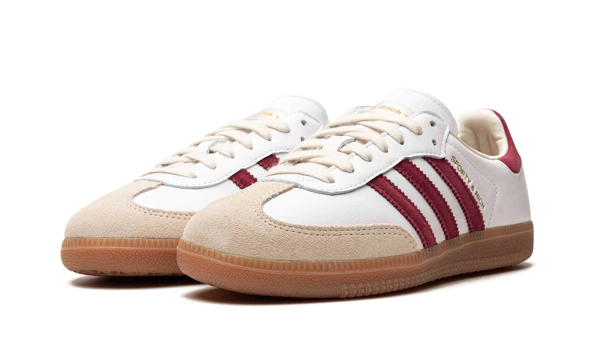 Samba OG "Sporty & Rich - White Core Burgundy" Urban Classic Shock absorption tech