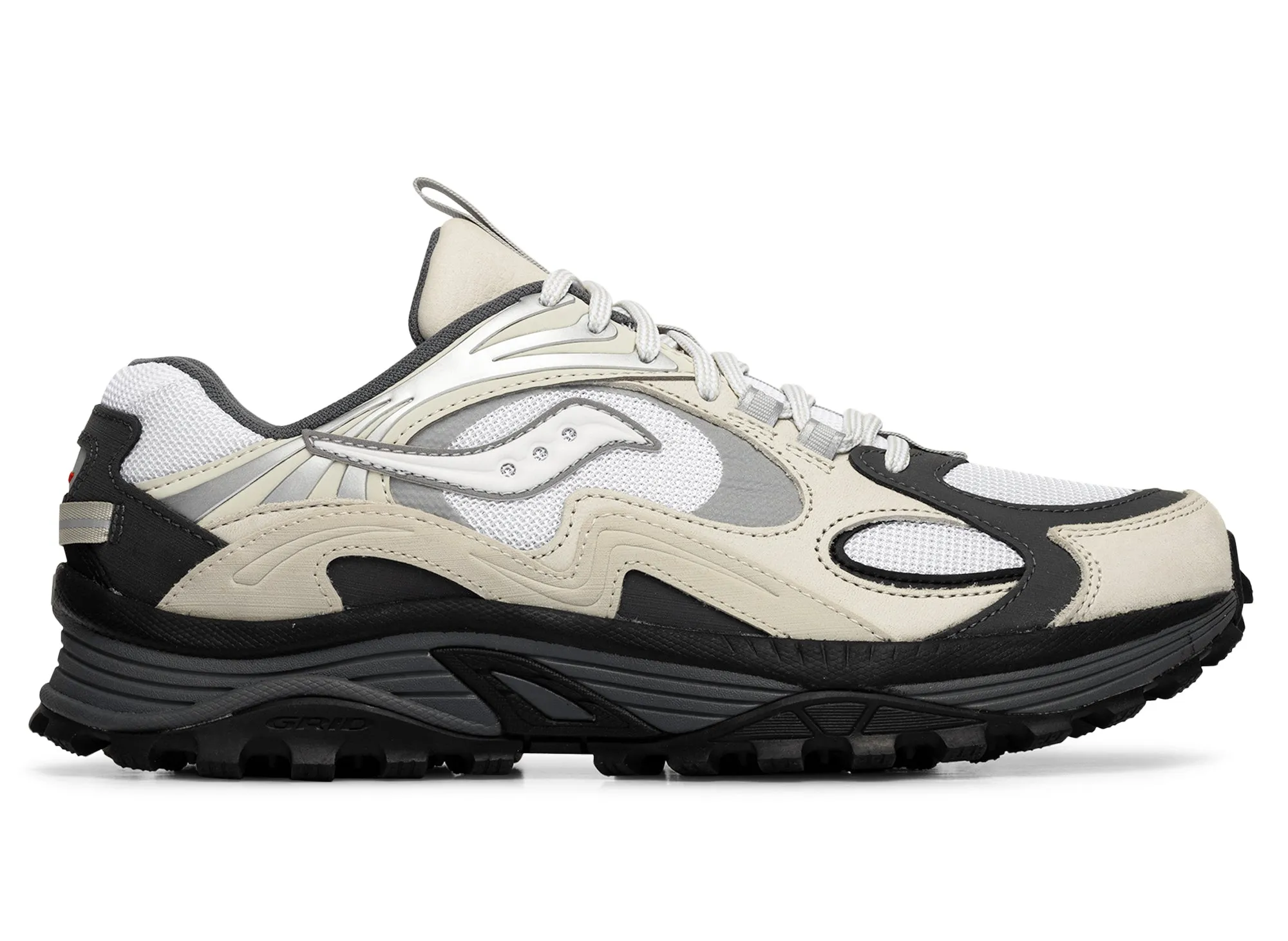 Running essentials Breathable Perforations Saucony Grid Aura X Grey Pack